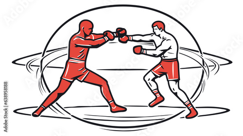 Dynamic Clash of Titans: Explore Our Striking Boxers' Banner Showcasing Intense Combat and Raw Athleticism