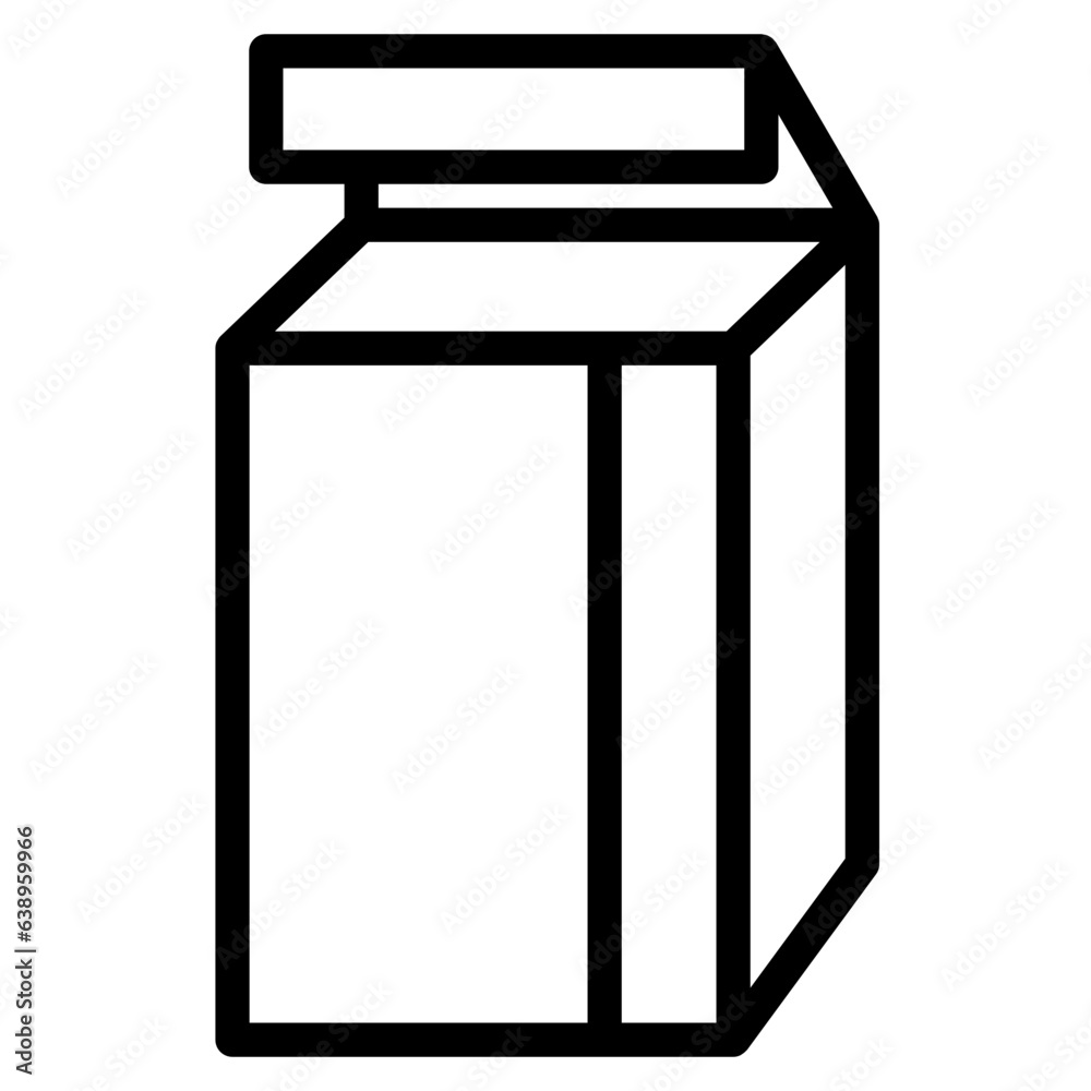 Vector milk icon. Flat illustration of milk isolated on white background. Icon vector illustration sign symbol Vector milk icon. Flat illustration of milk isolated on white background. Icon vector illustration sign symbol