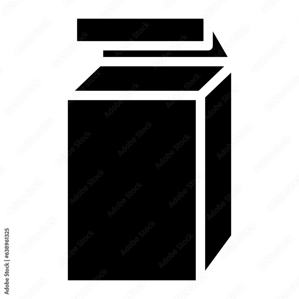 Milk Cow Container Package. Vector Flat Icon Milk Cow Container Package. Vector Flat Icon