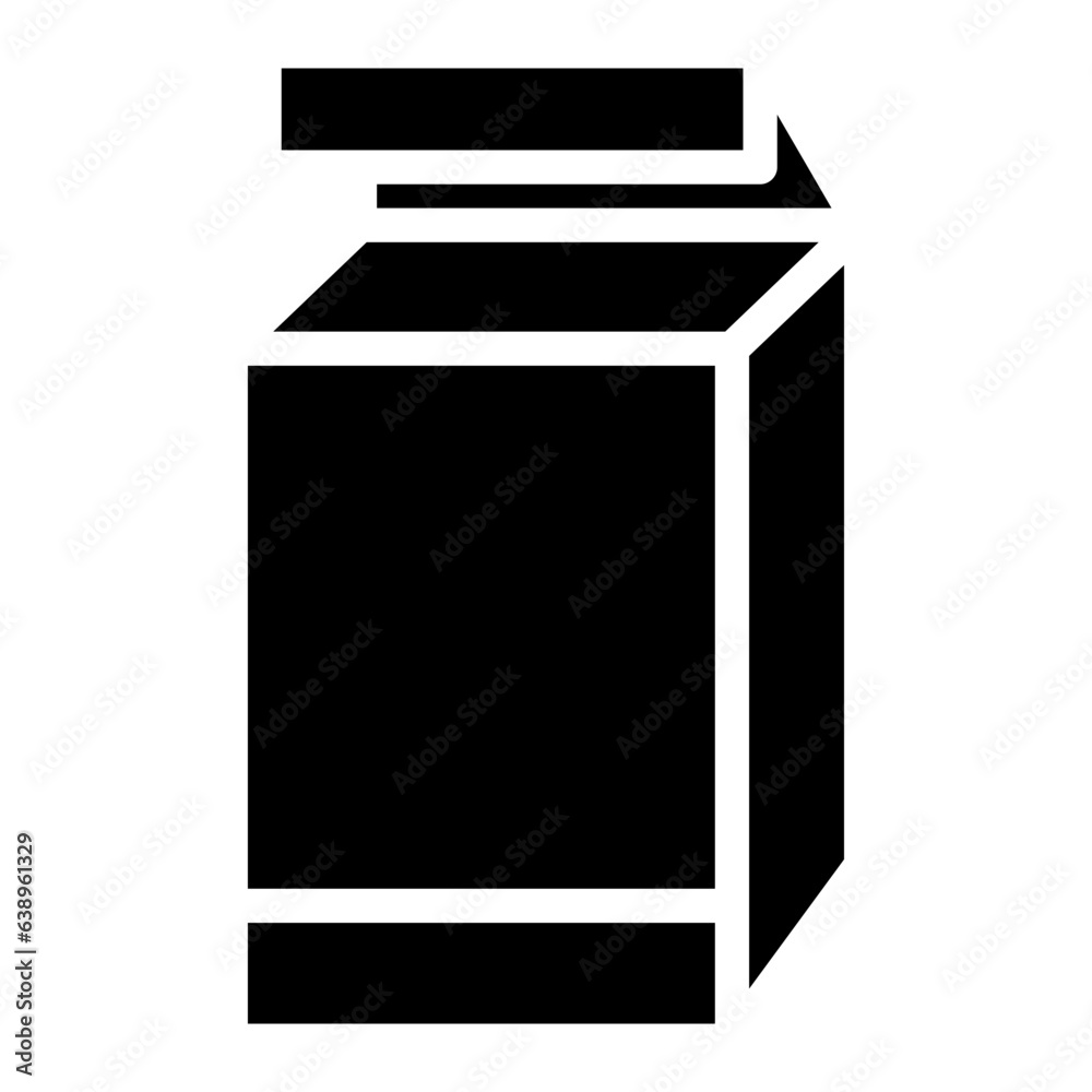 Milk Cow Container Package. Vector Flat Icon Milk Cow Container Package. Vector Flat Icon