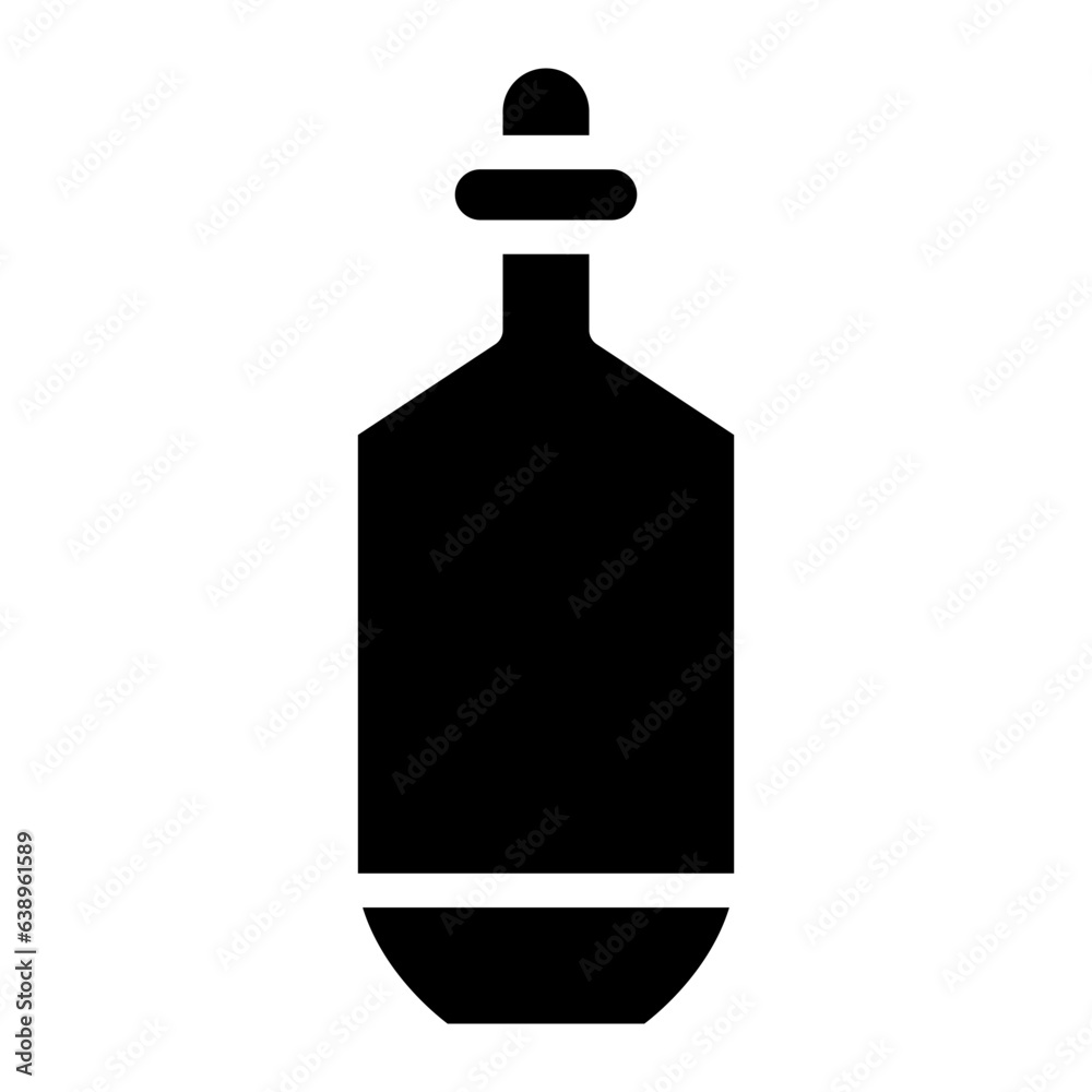 Beer Bottle Icon on Black and White Vector Backgrounds Beer Bottle Icon on Black and White Vector Backgrounds