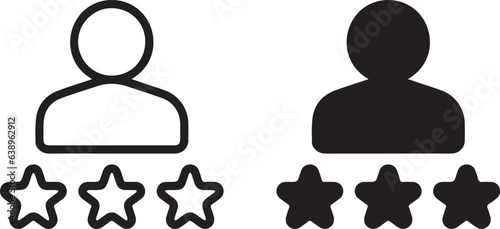 Feedback vector icon set. Bad and Good Review. Feedback line icon. user experience icon. user experience vector