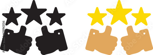 Feedback vector icon set. Bad and Good Review. Feedback line icon. user experience icon. user experience vector