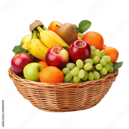 Assorted Fruits in the Basket