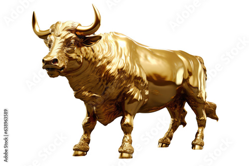 Golden Bull Statue of Bullish Market