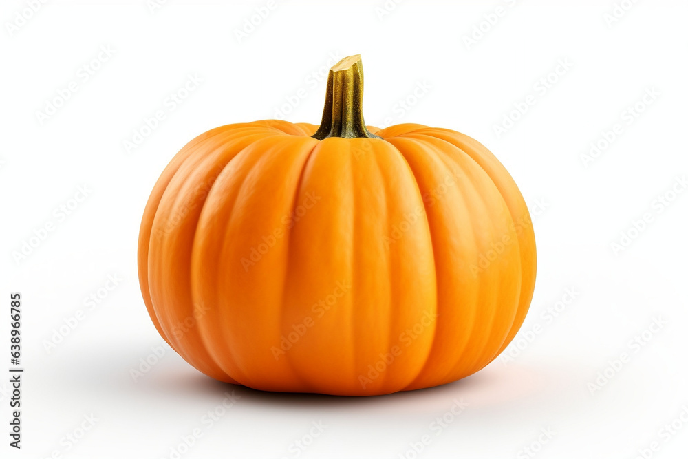 Autumn Harvest, Isolated Pumpkin on White Autumn Harvest, Isolated Pumpkin on White