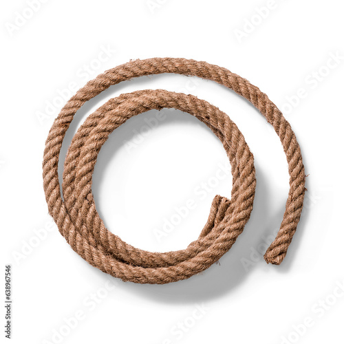 Thick rope on a black background.
