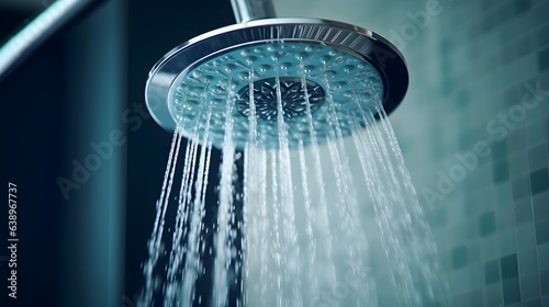 Erfrischung pur: Wasserströme in der Dusche photo
