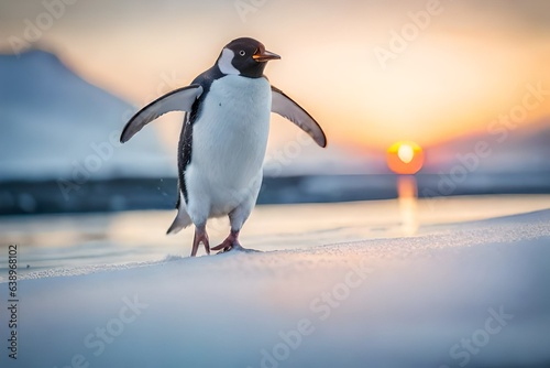 penguin on the beach