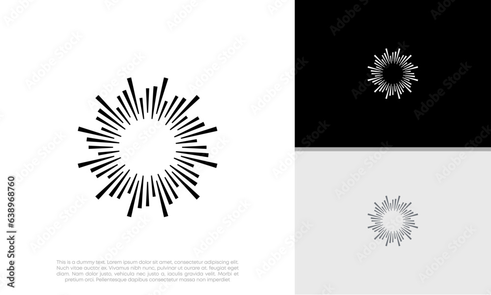 Fototapeta premium Abstract artificial intelligence logo. Innovative high tech logo template. Smart computer. machine learning. Cognitive logo. Technology Logo. 