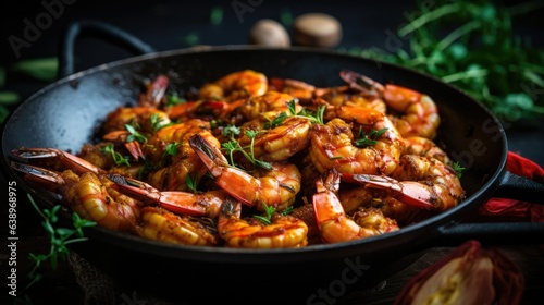 Grilled Shrimps Generated AI