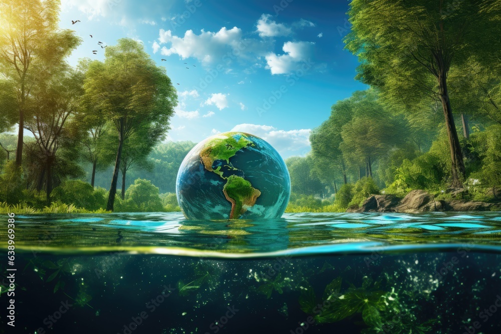 © YouraPechkin - Planet Earth with its abundant water resources © YouraPechkin - Planet Earth with its abundant water resources