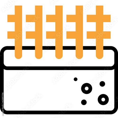 concrete flat line icon