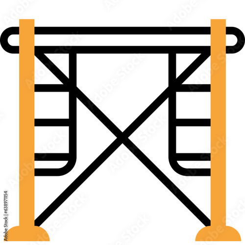 scaffolding flat line icon