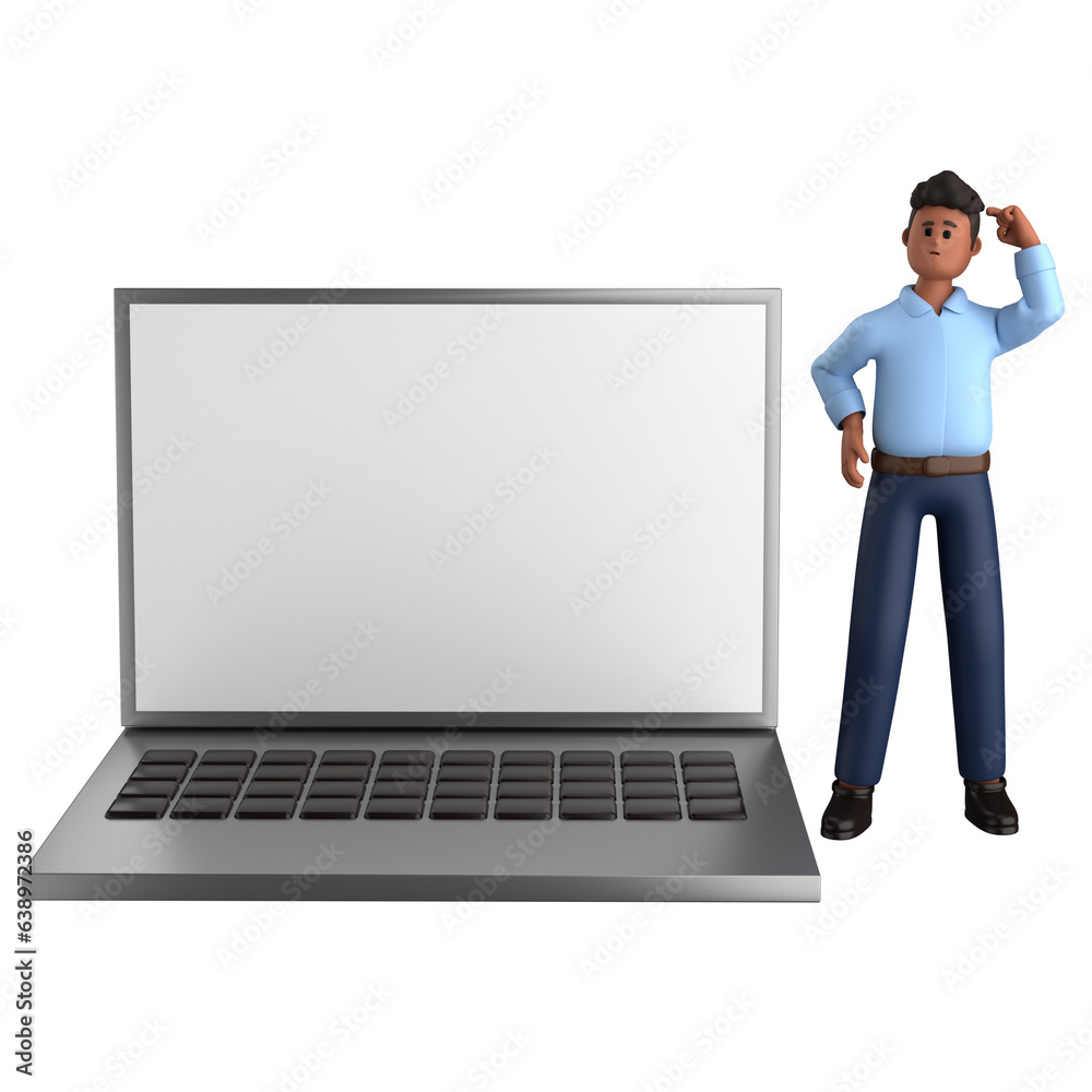 3d black businessman executive pose wearing suit standing with blank screen tablet, laptop isolated on white background, 3d rendering 3d black businessman executive pose wearing suit standing with blank screen tablet, laptop isolated on white background, 3d rendering