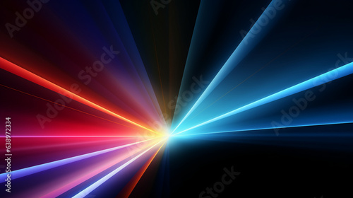 abstract neon rays shine shimmer in waves multicolored background