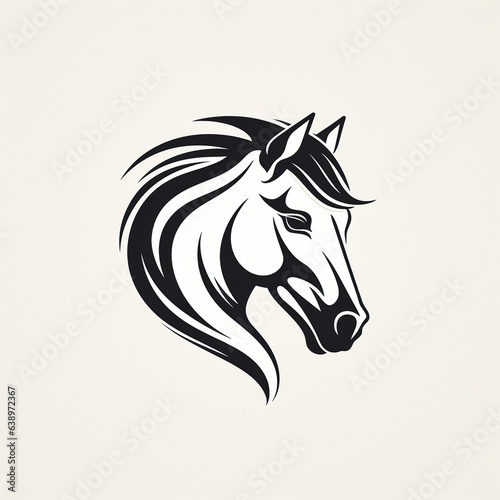 logo image horse head graphics Vector silhouette of a horse s head