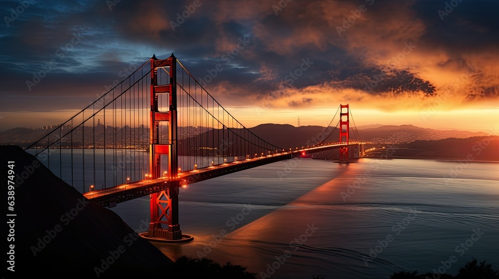 San Francisco featuring the iconic Golden Gate Bridge