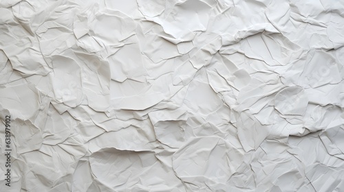 texture papier froissé blanc, généré par IA