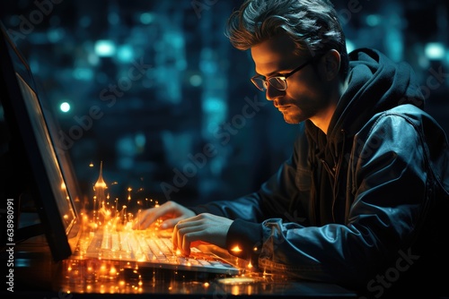 Portrait of a programmer in the modern computer world