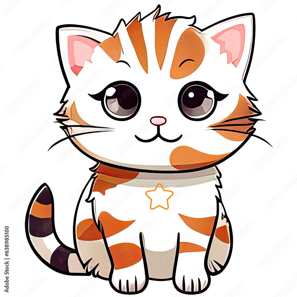 Obraz premium cartoon cat