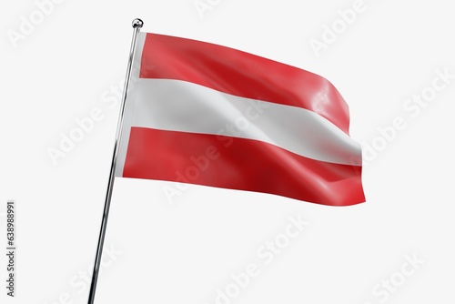 Free Download Austria - waving fabric flag isolated on white background - 3D illustration - GFXLoad