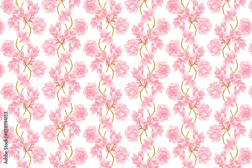 Illustration of the pink flower on white background.