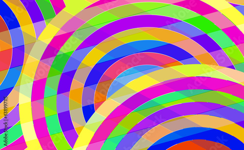 Rainbow circles abstract background design
