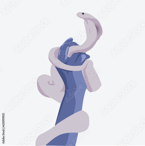 Lord Shiva and the Snake illustration | Wall Frame 