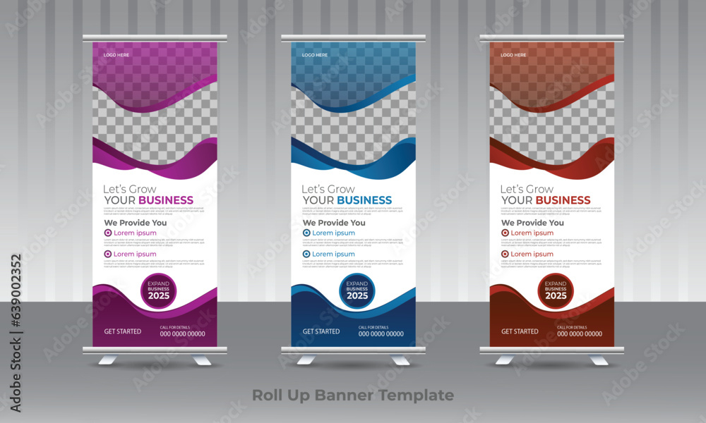 Corporate Business Roll Up Set. Stand Banner Template, Abstract banner Background vector, flyer, presentation, leaflet, j-flag, x-stand, x-banner, exhibition display