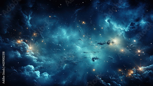 Panorama View Universe Space Shot of Milky Way Galaxy with Stars on a Night Sky Background AI Generative © Image Lounge