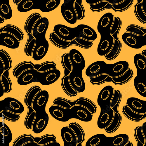 Bicycle chain pattern seamless. Vector background