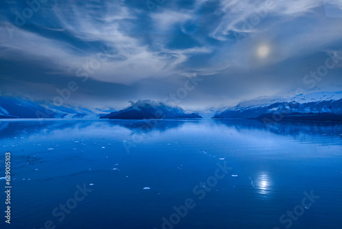 Scenic Landscape of College Fjord, Alaska