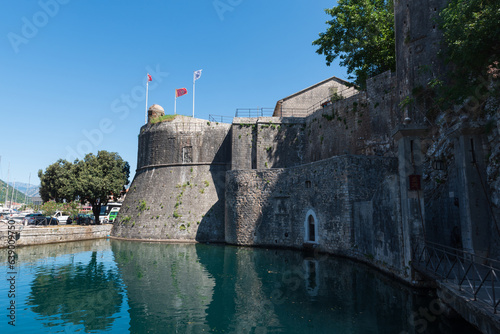 Entrance at the South Gate to the fortifications of the medieval town of Kotor, Montenegro photo