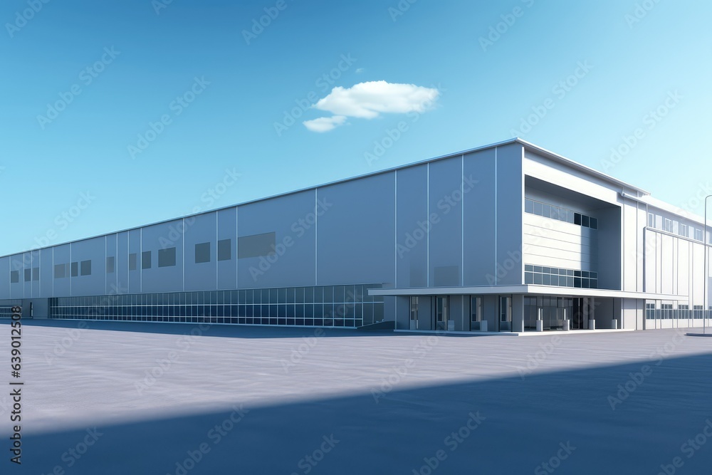 AI generated logistics center warehouse or large retail
