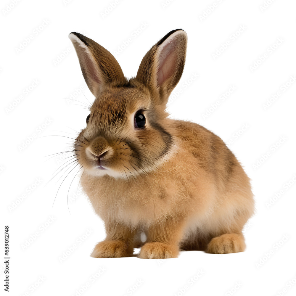 bunny rabbit isolated on transparent background