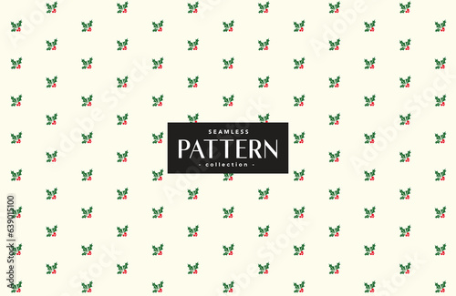 hand drawn seamless Christmas pattern design