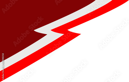 red white wavy flag