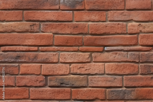 Texture of red brick wall. Concept of textures. Generative Ai, Ai.