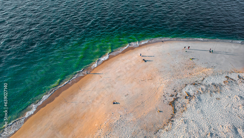 Fotografie Paisagem Praia Trafaria Lisboa Portugal Céu Mar Horizonte Oceano Atlântico Areia