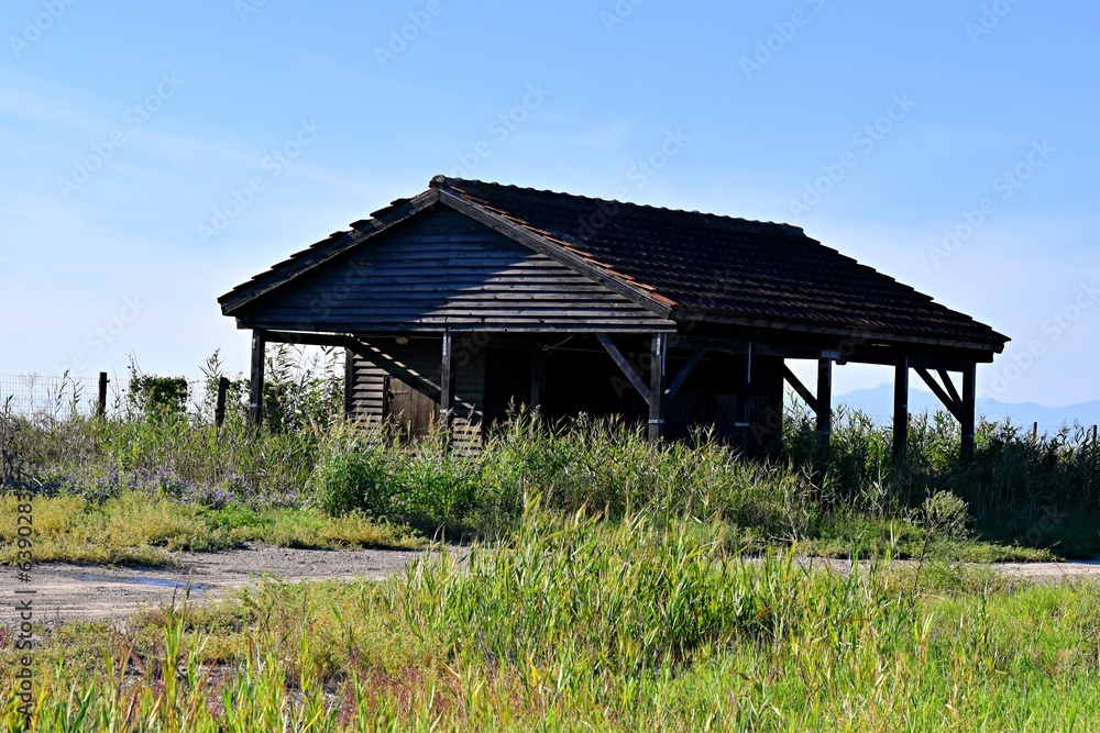 wooden house on the beach