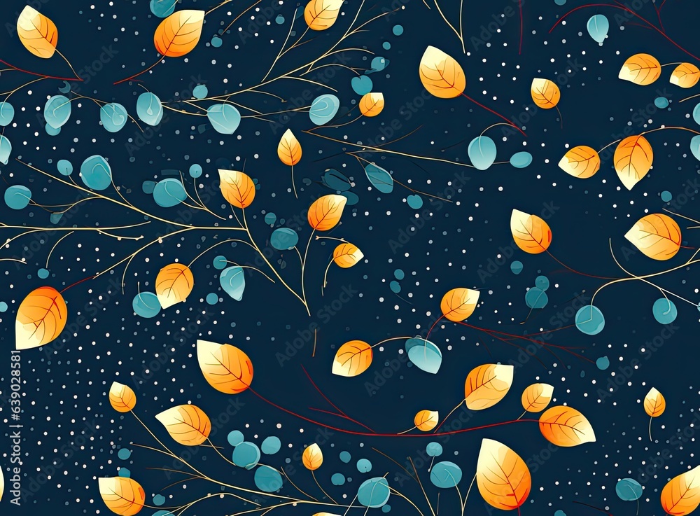 Autumn floral composition. Yellow and red leaves and physalis on a blue paper background. Beautiful art background. Top view, flat lay. Autumn floral composition. Yellow and red leaves and physalis on a blue paper background. Beautiful art background. Top view, flat lay.
