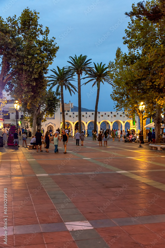 Naklejka premium Balcón de Europa Nerja, España
