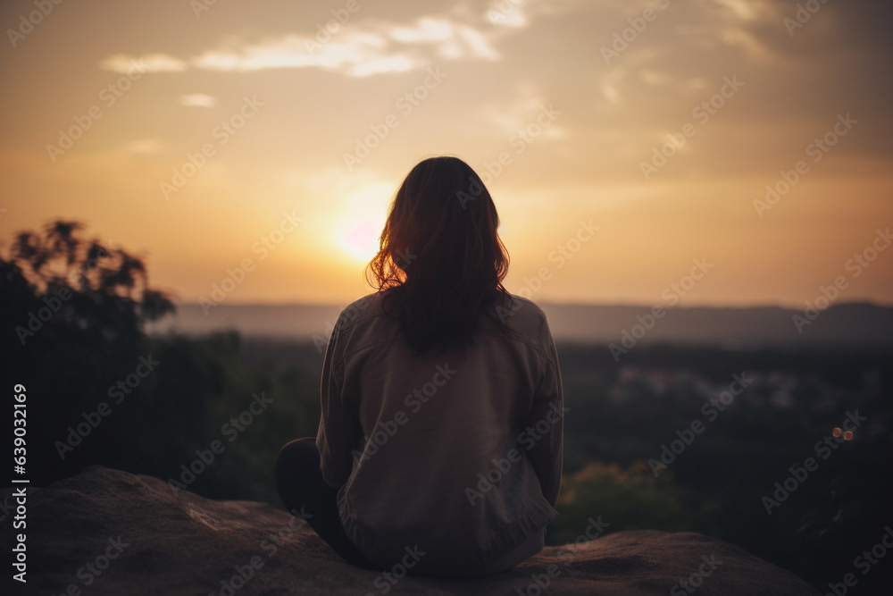meditation in the sunset meditation in the sunset