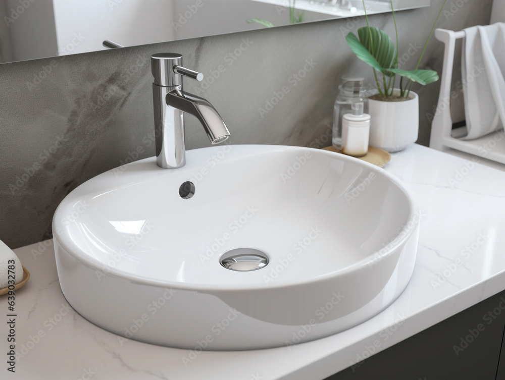 Fototapeta premium modern bathroom sink