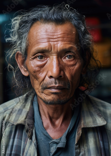 A Portrait of an Asian Man-Middle Aged