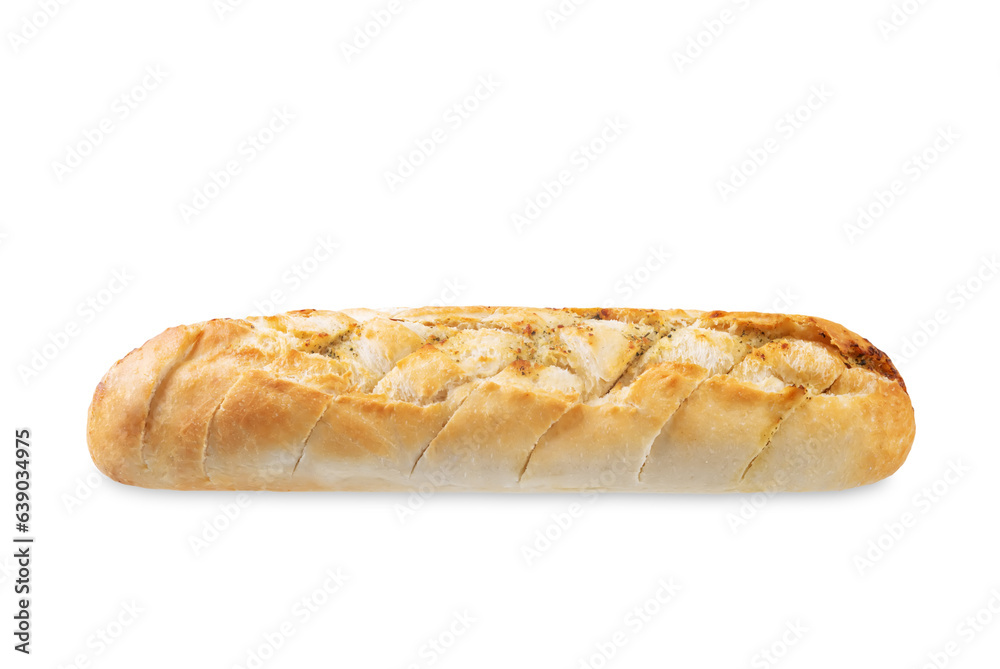 Ciabatta wheat bread on a white isolated background Ciabatta wheat bread on a white isolated background