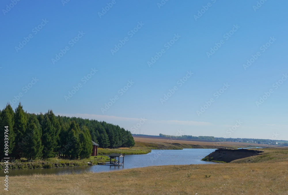 Landscape overlooking the river