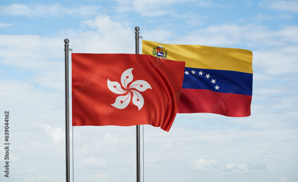 Venezuela and Hong Kong flag