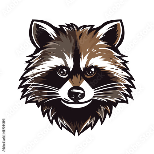 Fototapeta Naklejka Na Ścianę i Meble -  Raccoon Vector Cute Raccoon Cartoon Symbol